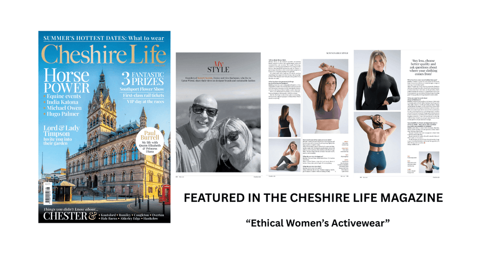Sleepy Sloth Featured in Cheshire Life Magazine | Ethical Activewear Brand - Sleepy Sloth Ltd