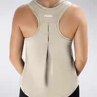 Vest Top in ivory cream on model - Aurora Collection activewear