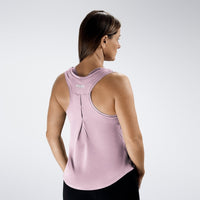 Vest Top in pink on model - Aurora Collection activewear
