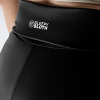 Rolled Shorts in black on model - Drift Collection activewear