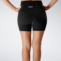Flow State™ Sustainable Yoga / Pilates Shorts in Black — additional view