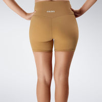 Flow State™ Sustainable Yoga / Pilates Shorts in Apricot Brown — additional view
