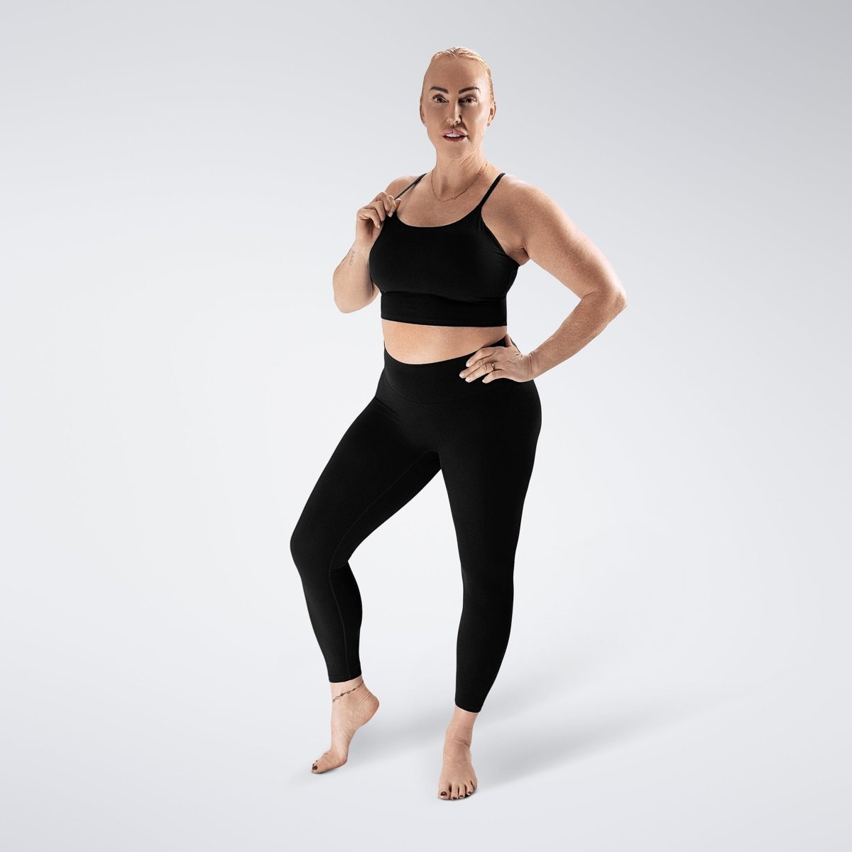 Flow State™ Yoga Top in Black — product view