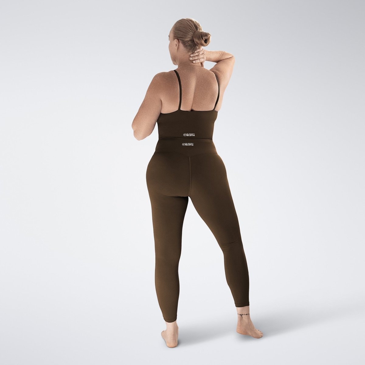 Flow State™ Yoga Top in Chocolate Brown — additional view