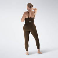 Flow State™ Yoga Top in Chocolate Brown — additional view