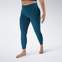 Flow State™ Yoga / Pilates Leggings in Peacock Green — product view