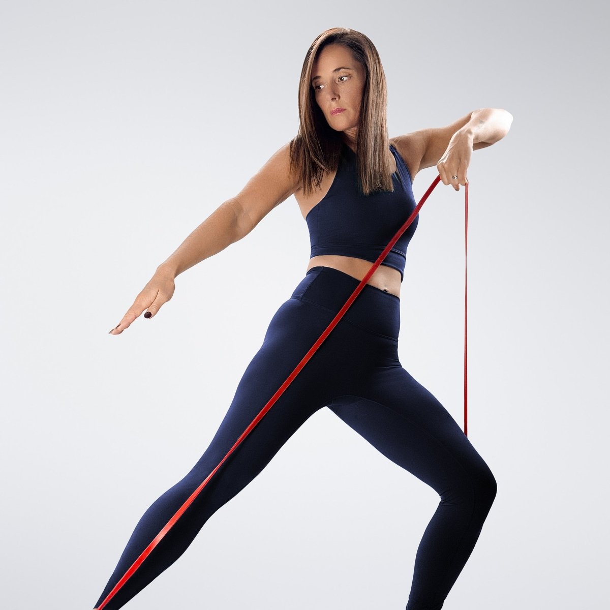 Flow State™ Yoga / Pilates Leggings in Midnight Blue — product view