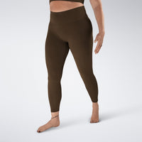 Flow State™ Yoga / Pilates Leggings in Chocolate Brown — product view
