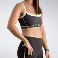 Activewear Set in battleship gray on model - Form Collection activewear