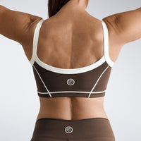 Activewear Set in chocolate brown on model - Form Collection activewear