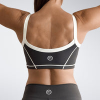 Activewear Set in battleship gray on model - Form Collection activewear