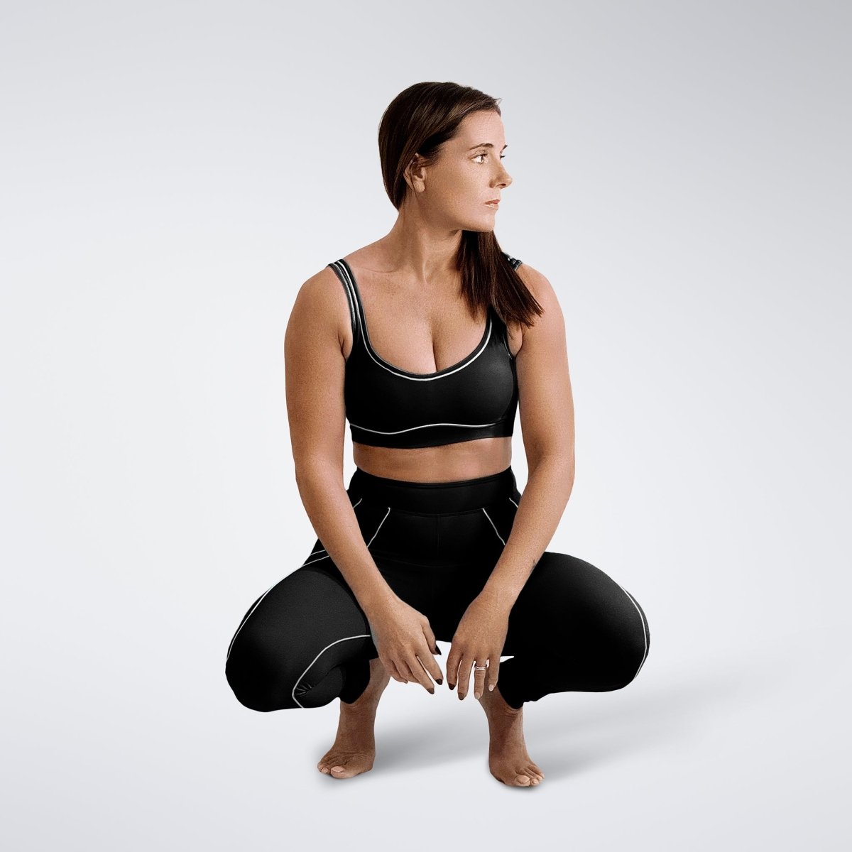 Leggings in black on model - Power-Fit Collection activewear