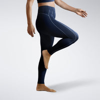 Power-Fit Sustainable Yoga & Pilates Leggings in Midnight Blue — additional view
