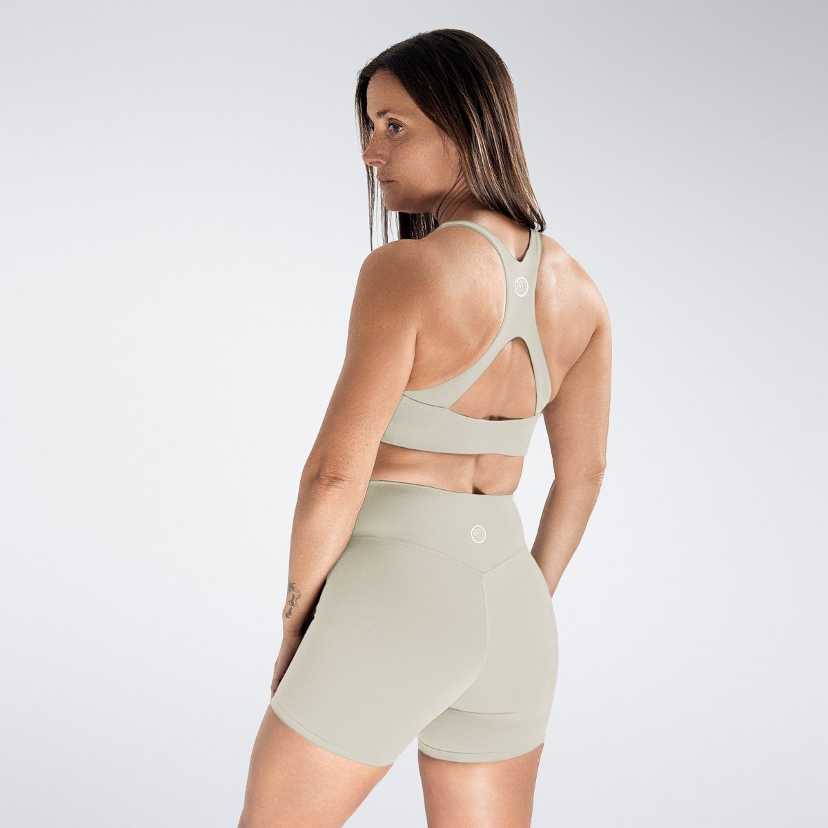Activewear Set in ivory cream on model - Reform Collection activewear