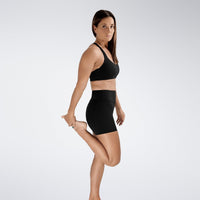 Reformer Yoga / Pilates Shorts in Black — additional view