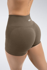 Ribbed Sculpt Shorts - Squat - Proof & High - Waisted | Evolve Collection - Sleepy Sloth Ltd