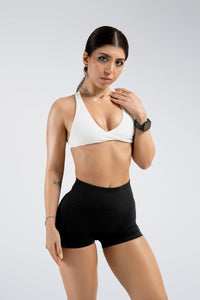 Ribbed Sculpt Shorts - Squat - Proof & High - Waisted | Evolve Collection - Sleepy Sloth Ltd
