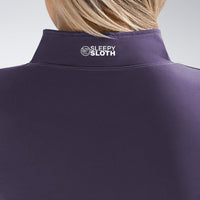 Yoga Jacket in purple on model - Pulse Collection activewear
