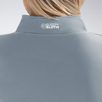 Yoga Jacket in light grey on model - Pulse Collection activewear