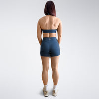 Shorts in navy on model - Halo Collection activewear