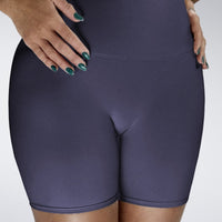 Shorts in navy on model - Surge Collection activewear