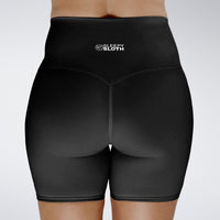 Shorts in black on model - Surge Collection activewear