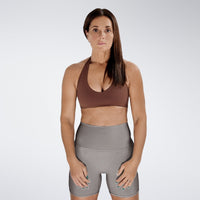 Shorts in battleship gray on model - Surge Collection activewear
